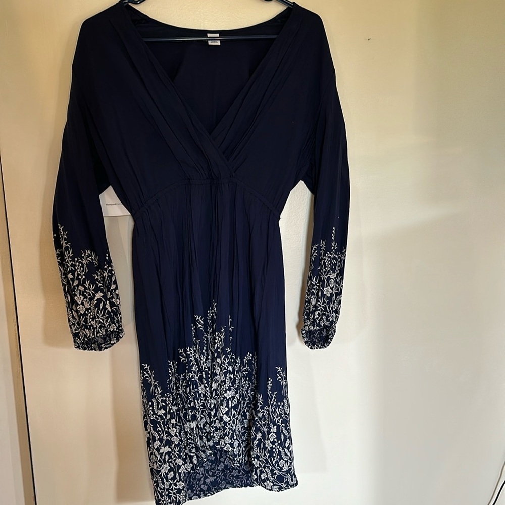 Navy blue long sleeve dress